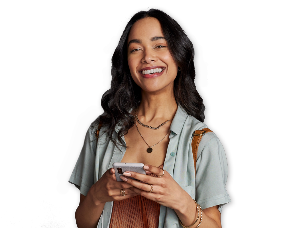 Happy Woman Traveler